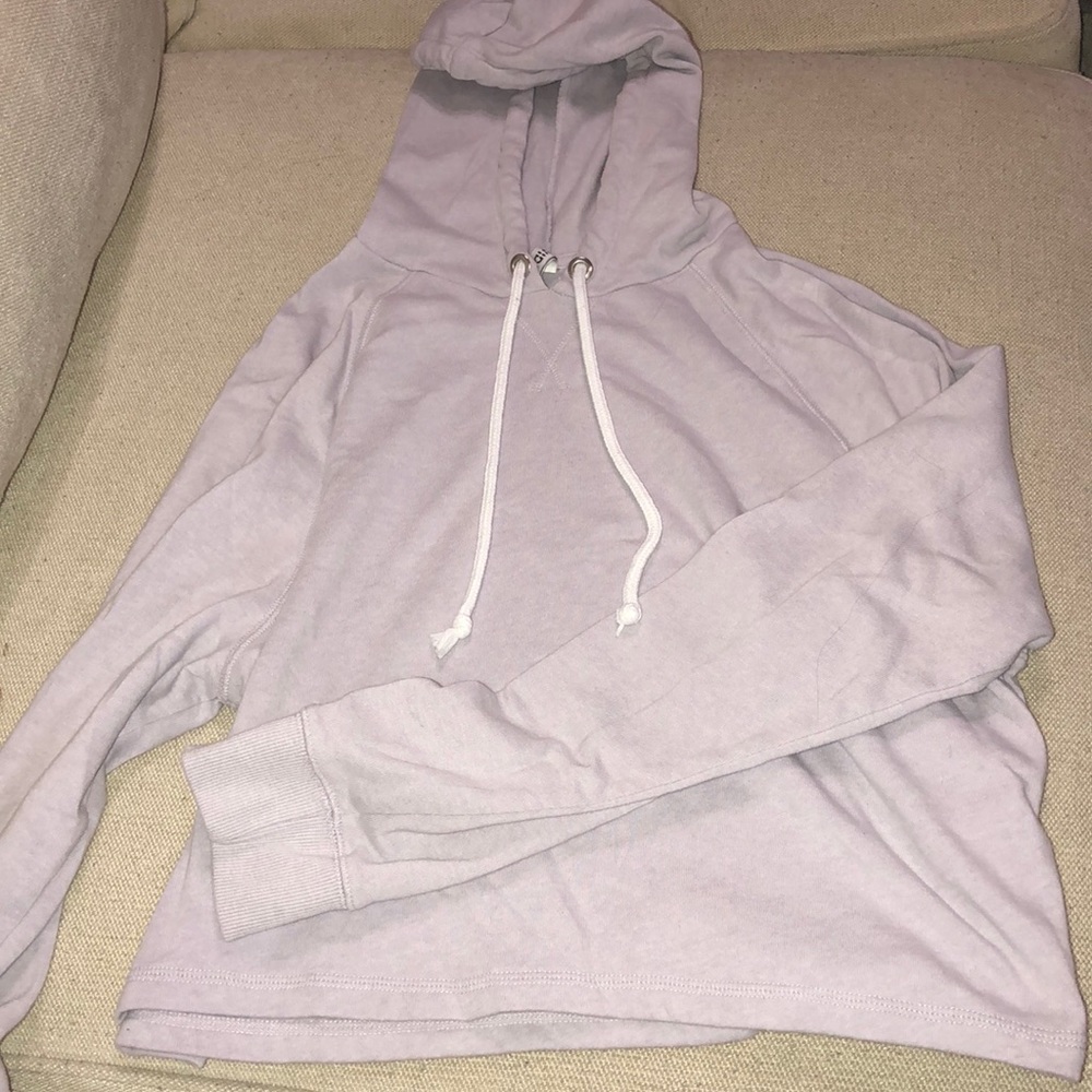 Lilac cropped sweatshirt